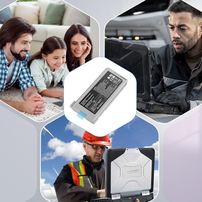 TREE.NB CF-30 Laptop Battery Replacement for Panasonic Toughbook Cf-30 Cf-31 Cf-53 CF-VZSU46 CF-VZSU46S CF-VZSU46U CF-VZSU46R CF-VZSU46AU CF-VZSU71U CF-VZSU72U 10.65V 87W 9cell - size: 6.46x3.19x0.79inch CF-30