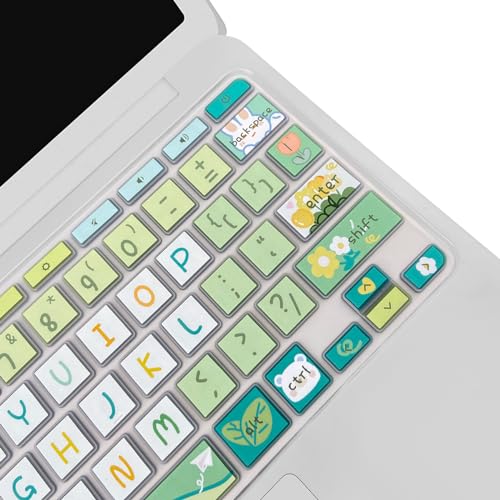 Cute Silicon Keyboard Cover Skin for HP Chromebook 11 x360 11.6", Chromebook 11 G2/G3/G4/G5/G6 EE/G7 EE 11.6’’,HP Chromebook 14-ca 14-ak14-X Series, HP Chromebook 14 G2 G3 G4 G5, Cute Flowers - color: Cute Flowers