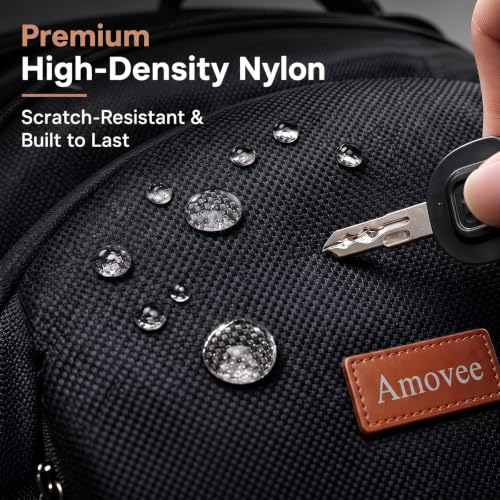 Business Laptop Backpack 17.3 Inch, Water Resistant Travel Computer Bag with Luggage Strap, Anti-Theft Work Backpack for Women & Men, Airline Approved Carry-On for Office College & Commute - color: Black