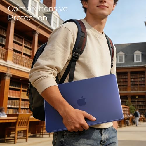 EooCoo for MacBook Neo Case 13 inch, Scratch Resistant, Original Indigo | 4 in 1 Kit, Durable, Easy Snap-On, Stays New, Model A3404 (A18 Pro Chip) - color: Original Indigo