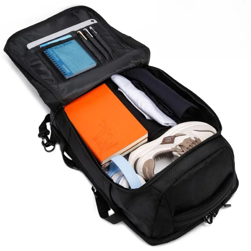 Laptop Backpack for Men 17-inch Travel- Computer Case Laptop Bag Large Capacity Business Weekender Satchel Purse Fashion Black - color: Black-500