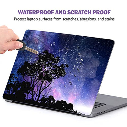 AIMSA Laptop Skin Sticker Decal, 12 13 13.3 14 15 15.4 15.6 inch Laptop Art Decal Protector Notebook Netbook PC 15.6" Universal Vinyl Cover, Tree Galaxy - color: Tree Galaxy