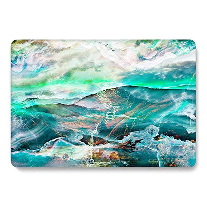 Case Compatible with MacBook Pro 13 inch 2012 2011 2010 2009 2008 Release with CD-ROM, Plastic Hard Shell Cover & Sleeve Bag & Keyboard Cover Skin for MacBook Pro 13 A1278,Green Landscape - color: Green Landscape, size: A1278(Pro 13 w/CD-ROM 2008-2012)