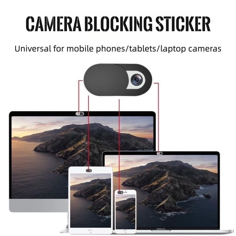 Webcam Cover Slide for Laptop, Phone, Tablet, and Desktop Camera Privacy Protection, Anti-Peeping Camera Blocker, Set of 4 - color: White, size: one size
