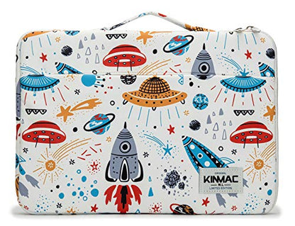 Kinmac 360° Protective Water Resistant Laptop Case Bag Sleeve with Handle for Surface Pro,MacBook Pro 13",MacBook 12",New MacBook Air 13" Retina,iPad pro 12.9 and 12 inch-13.3 inch Laptop (Spaceship) - color: Spaceship, size: 12 inch-13.3 inch