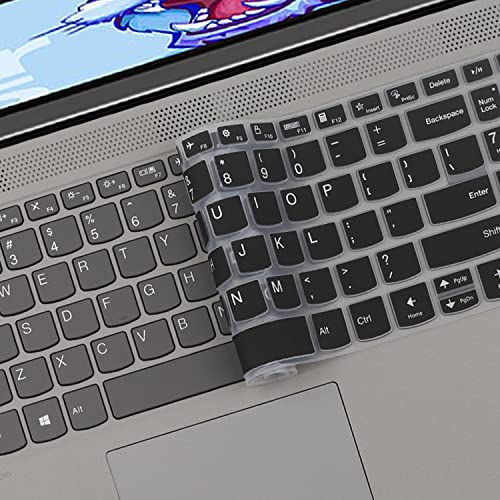 Keyboard Cover for Lenovo Yoga 7i 15.6" 16", Ideapad 3/Idepad 3i/Ideapad 5/Ideapad 5 15.6 17.3, Lenovo Flex 5 15.6, Yoga Slim 7 15, ideaPad Slim 7 15.6, ThinkBook 15/15P G2 G3 G4 -Black - color: Black