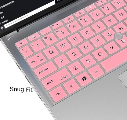 Keyboard Cover for HP EliteBook 840 G7 G8 14" Notebook, HP EliteBook 845 G8 G7 14" Notebook Keyboard Protector Skin Accessories, Pink