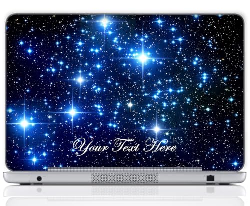 Custom Design Personalized Laptop Skin Sticker Cover Art Decal, Customize with Your Name or Text (12 Inch, Galaxy Stars) - color: Galaxy Stars, size: 12 Inch