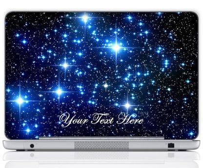 Custom Design Personalized Laptop Skin Sticker Cover Art Decal, Customize with Your Name or Text (12 Inch, Galaxy Stars) - color: Galaxy Stars, size: 12 Inch