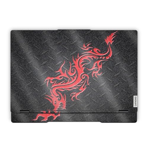 Glossy Glitter Laptop Skin Compatible with Lenovo Legion 5 Gaming Laptop (15IRX9) 2024 - Red Dragon - Premium 3M Vinyl Protective Wrap Decal Cover - Easy to Apply | Crafted in the USA - color: Red Dragon, size: Legion 5 Gaming (15IRX9) 2024 Top Skin Only,