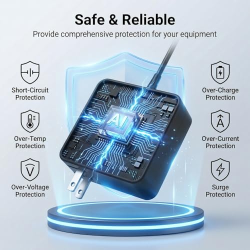 Replacement for Asus Chromebook Charger USB C 45W,Type C Power Adapter | Compatible with HP Lenovo Acer Dell Chromebook Laptop,Steam Deck,Switch 1/2 and More Laptops