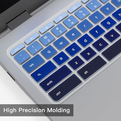 Keyboard Cover for Acer Chromebook Spin 11 311 C733 CP311 511 512/Chromebook 11 CB3-131 CB3-132 CP311 C738T CB5-132T/Chromebook Spin 713 CP713 R13 CB5-312T/Acer Chromebook 14 15 inch,Gradual Blue - color: Gradual Blue