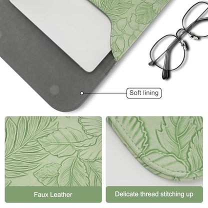 MOSISO Laptop Case 13 inch, 13 inch Laptop Sleeve with Small Bag | Compatible with MacBook Neo 13 A18 Pro A3404/Air 13/Pro 13/Pro 14 M5 M4 M3 M2 M1,Embossed Hibiscus PU Leather Case,Sage Green - color: Sage Green, size: 13 inch