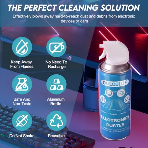 Compressed Air Duster: Computer Keyboard Cleaner