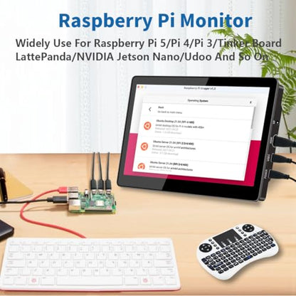8.9 inch Touch Monitor with Stand| 1920 * 1200 |16:10|450Nits|Optical Bonding| HDMI/USB-C Port|Small Monitor for Mini PC Laptop Mac mini