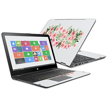 Mightyskins Skin Compatible with Hp Envy X360 15z 15" (2016) - Bouquet | Protective, Durable, and Unique Vinyl Decal Wrap Cover | Easy to Apply, Remove, and Change Styles | Made in The USA - color: Bouquet