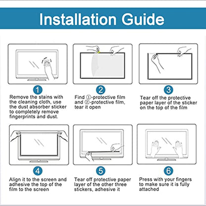 55 Inch Matte Anti-Glare TV Screen Protector, Dustproof Anti Scratch Anti Blue Light Film, Dust-Proof, Reduce Eye Fatigue Anti-Myopia,55"(1221 * 689mm)