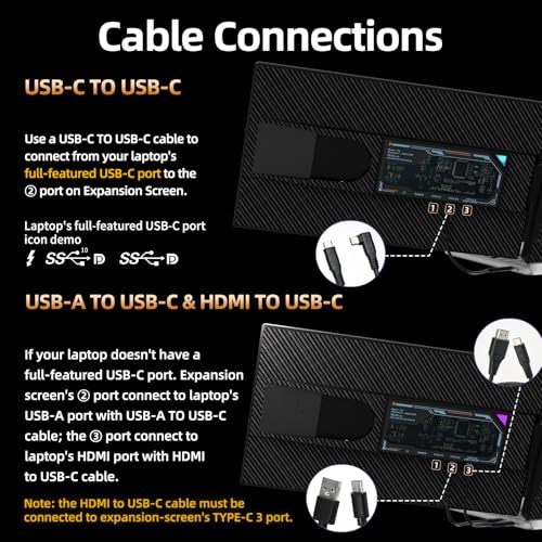 Laptop Screen Extender 15.6" 120% sRGB - FHD 1080P IPS Dual Laptop Monitor Extender with Detachable Screen, Second Monitor for 13"-17.3" Laptops, Plug-Play for Windows Mac Android Chrome - size: 15.5"