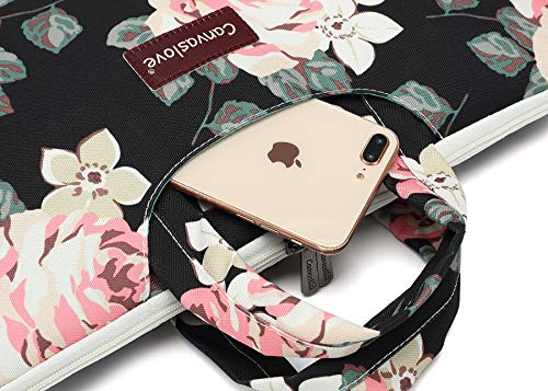 15 inch White Rose Water Resistant Laptop Shoulder Messenger Bag Sleeve Case for MacBook Pro 16 inch and 15 inch-15.6 inch laptop - color: ‎white Rose