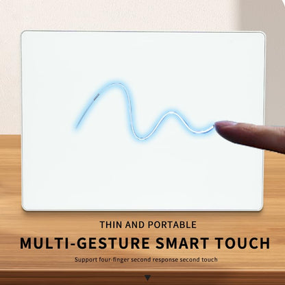 Wired touchpad supports multi gesture control, Aluminum alloy casing and glass panel Trackpad Mouse with Multi-Touch Navigation for Windows 10/11/Linux/fedora 43 Laptop PC Notebook Computer (silver) - color: silver