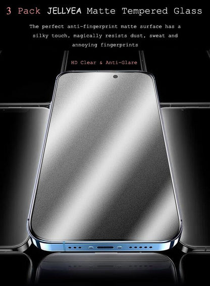 3 Pack Matte Tempered Glass for iPhone 14 / 16e/17e Matte Screen Protector | Anti-Glare Anti-Fingerprint Anti-Scratch Silky Touch Case Friendly Bubble Free for Apple iPhone 14 / 16e / 17e,6.1” - size: 14 - 6.1”