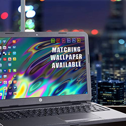 It's A Skin 15.6 inch Laptop Notebook Skin Vinyl Sticker Cover Decal Universal fit for 15.6" (May Require Trimming) HP Lenovo Apple Mac Dell Compaq Asus Acer/Oil Slick Opal Colorful Resin