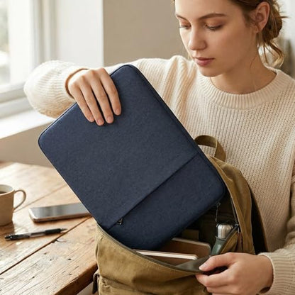 15.6 Inch Laptop Sleeve Case for HP Pavilion 15.6, Compatible with Acer Chromebook 15/ Aspire, ASUS Chromebook CX15/ VivoBook 15 16, Water Resistant Computer Carrying Bag, Navy Blue - color: Navy Blue, size: 15.6 -16 Inch