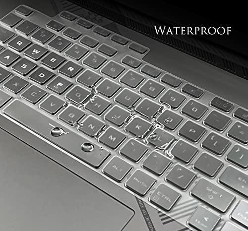 Keyboard Cover for 16" ASUS ROG Strix G16 2024 2023 G614 G614JV G614JIR G614JVR G614JI-AS94 Gaming Laptop, ASUS ROG Strix Scar 16 G634 G634JYR G634JZR G634JY G634JZ Keyboard Skin Protector - Clear