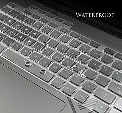 Keyboard Cover for 16" ASUS ROG Strix G16 2024 2023 G614 G614JV G614JIR G614JVR G614JI-AS94 Gaming Laptop, ASUS ROG Strix Scar 16 G634 G634JYR G634JZR G634JY G634JZ Keyboard Skin Protector - Clear