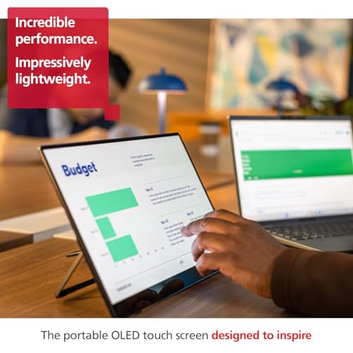 RICOH 150 Portable 15.6" Vivid OLED 350nit Lightweight Display Monitor and Touchscreen w/Dual Speakers - for Laptop, Desktop, Mac, PC - style: RICOH 150