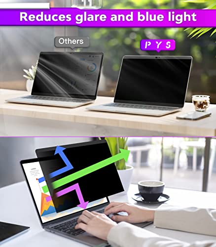 PYS macbook air 13 inch privacy screen Compatible with MacBook Air 13.3'(Released in 2018-2021: A1932,A2179,A2337)-Anti Glare，Webcam Cover Slider，Provide Privacy, Ultra Slim，Easy On - size: MacBook Air 13 Inch(2018-2021,M1)
