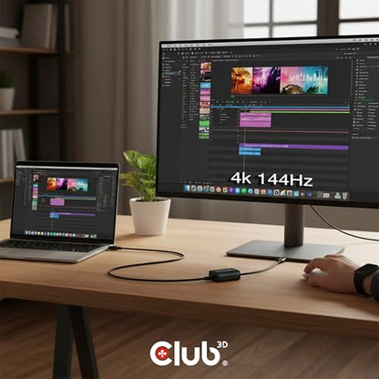 Club 3D Mini DisplayPort to HDMI Adapter 8K@60Hz 4K@120Hz - Active mDP 1.4 to HDMI Converter for Gaming PC, Aorus Series - HDR, HDCP 2.3 CAC-1188