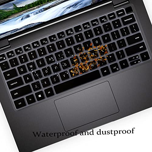 Keyboard Cover Skin for Dell Latitude 14" 7450 7440 7430 7420 7410 /Dell Latitude 5420 5430 5431 5440 5450/Dell Latitude 9420 9430 9440,15.6" Dell Latitude 7520 9510 9520 Keyboard Skin (Black) - color: Black