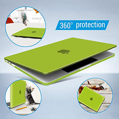 IBENZER Compatible with MacBook Pro 13 Inch Case M2 M1 2026 2025 2024 2023 2022 A2338 A2289 A2251 A2159 A1989 A1706 A1708, Hard Shell Case & Keyboard Cover for Mac Pro 13, Avocado Green, T13AVGN+1 - color: Avocado Green