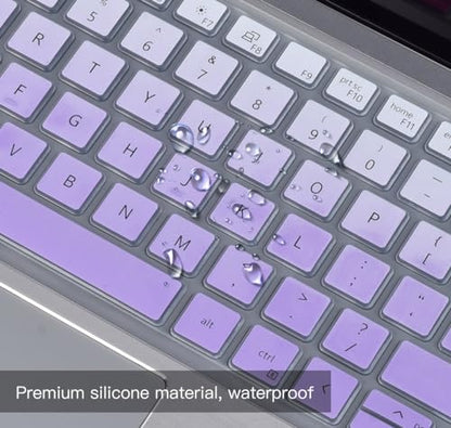 Keyboard Cover Skin for Dell Latitude 3440 5440 5430 5431 5420 14", Latitude 14" 7440 7430 7420 7410, Latitude 14" 9420 9430, Dell Latitude 9520 9510 7520 15.6" 2023 2022 Laptop,Ombre Purple - color: Ombre Purple