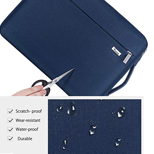 Voova Laptop Sleeve Case 13 13.6 Inch with Handle, 360°Protective Waterproof Slim Computer Bag Cover Compatible with MacBook Air 13 M1/M2/M3/M4 2020-2024, MacBook Pro 13, IPad Air/Pro 13, Blue - color: Blue, size: 12.6-13.6 Inch