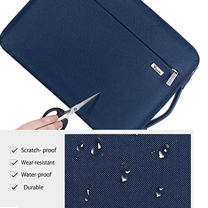Voova 13.3-13 Inch Laptop Sleeve, Laptop Cover, MacBook Case, Blue | Slim splash-proof 13-inch laptop sleeve compatible with MacBook Air/Pro M1-M5, HP, Lenovo, Asus and Acer for daily use - color: Blue, size: 12.6-13.6 Inch
