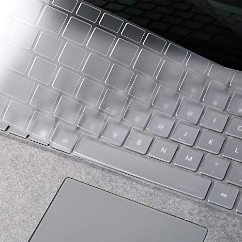 Ultra Thin Clear Keyboard Cover Protector Skin for 2017 2018+ Microsoft Surface Laptop 1/2 13.5"/15" and 2020 Surface Book 3, US Layout