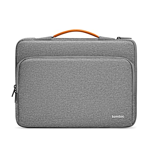 tomtoc 360° Protective Laptop Case Bag for 14-inch MacBook Pro M5 Pro/Max | 2026 A3426 A3427 A3434 M4/M3/M2/M1 A3112 A3401 A3185, 12.9-13 Inch iPad Pro/Air, Water-Resistant Accessory Carrying Sleeve - color: Dark Gray, size: 14 Inch for MacBook Pro
