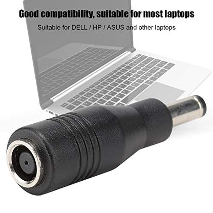 DC Power Adapter Kits 5Pcs, Universal Adapter Plug Converter 7.4mm X 5.0mm to 5.5mm X 2.5mm DC Plug Jack Tips for Power Supply & Testing
