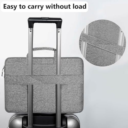 Hseok Laptop Shoulder Bag 15 15.6 16 Inch Briefcase,Compatible MacBook Pro/Neo 16",MacBook Air/Pro 15,XPS 15/16 and most 15.6-16 and Most 15-16 Notebooks,Spill-Resistant Handbag,Dark Gray & Gray - color: Dark Gray & Gray, size: 15-16 inch