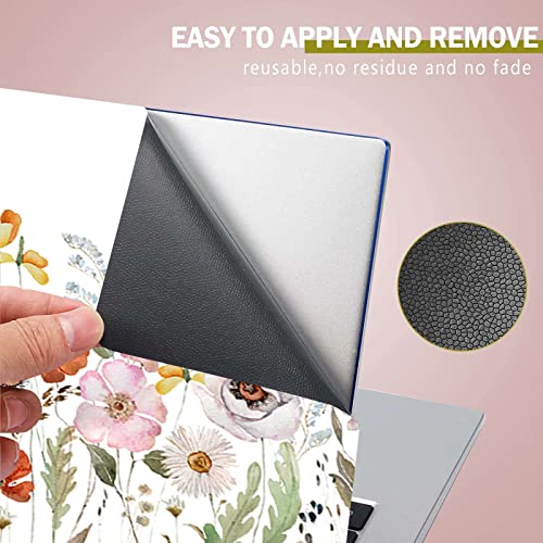 RICHEN Laptop Notebook Skin Sticker Cover Decal, 12 13 13.3 14 15 15.4 15.6 inch Laptop Vinyl Skin Sticker Cover Art Protector Notebook PC (Flowers and Bees) - color: Flowers and Bees
