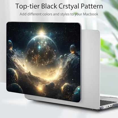 Tuiklol for MacBook Air 13 inch Case M5 2026 M4 2025 M3 2024 M2 2022 Release Model A3449 A3240 A3113 A2681,Plastic Hard Shell Cover for MacBook Air 13.6 with Touch ID, Birth of Galaxy - color: Birth of Galaxy