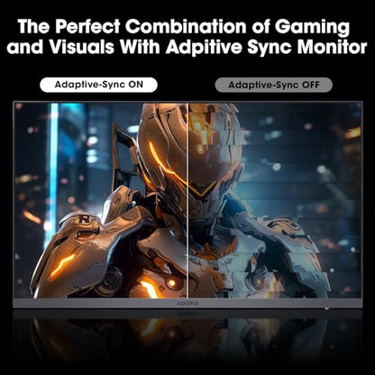 KOORUI Gaming Monitor, QHD 24" Nano IPS Display, 1440P 165Hz Computer Monitor, 1ms 2K PC Screen, 100% sRGB, Adaptive Sync, Height/Tilt/Pivot Adjustment, HDMI, DisplayPort, GP01 - size: 24"/QHD/165Hz
