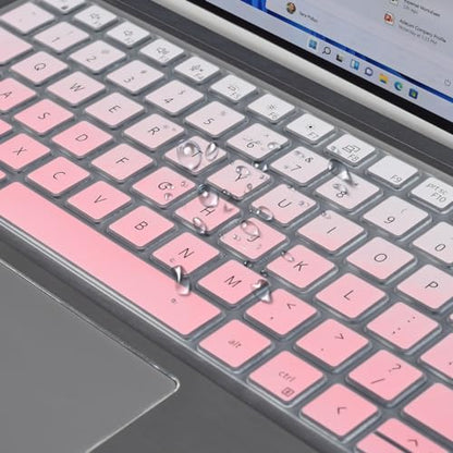 Keyboard Cover for 14" Dell Latitude 3440 5440 5430 5431 5420, Latitude 14" 7440 7430 7420 7410, Latitude 14" 9420 9430, Dell Latitude 9520 9510 7520 15.6" Keyboard Cover Skin, Ombre Pink - color: Ombre Pink
