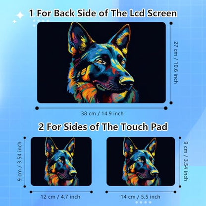 Universal Laptop Skin Sticker Decal for 11.6”12" 13" 13.3" 14" 15" 15.4" 15.6" Reusable Waterproof Scratch-Scratch Resistant Protective Vinyl Laptop Notebook Skin Stickers - Blue Purple Cat - color: Blue Purple Cat