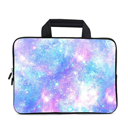 15.6" Laptop Sleeve 14" 15" 15.4" Chromebook Case Ultrabook Case Notebook Sleeves PC Messenger Bag (Pink galaxys) - color: Pink galaxys