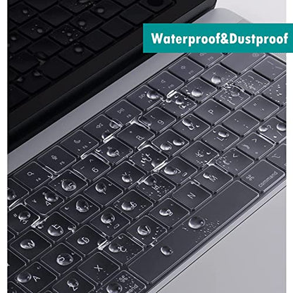 Se7enline Compatible with MacBook Keyboard Cover Skin for Mac Neo & Air 13/15 & Pro 14/16 inch (M5 M4 M3 M2 M1 A18 Pro) 2026/2025/2024/2023/2022/2021 Ultra Thin TPU Backlight Dustproof,Clear - color: Clear(TPU)