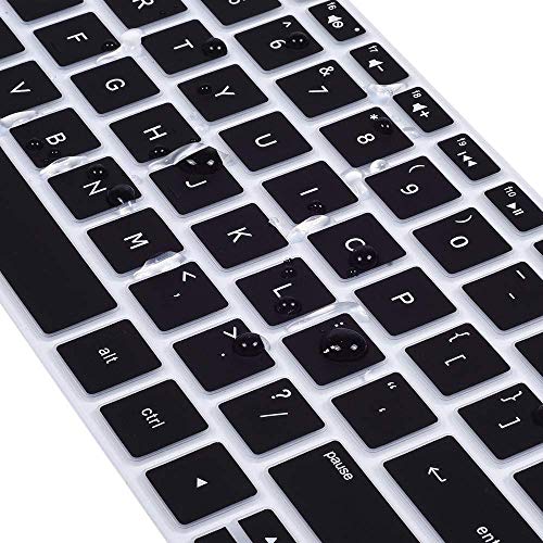 Keyboard Cover for HP Laptop 15.6 15-da/db/bs 15-dw 15-dy 15-ef 15-dy1043dx 15-dy5033dx dy1051wm dy2073dx 15-dw0083wm dw0037wm dw1083wm 15-ef2126wm 15-ef1001ds, HP 17-by/bs/ca 17.3 Keyboard Skin,Black - color: Black