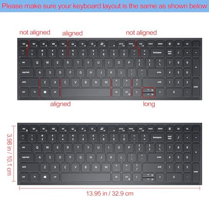 Keyboard Cover for Dell Inspiron 15 3000 5000 7000 3510 3511 3515 3525 3530 3535 5510 5515 5518 7510 15.6", Inspiron 16 7610, Vostro 15 3510 5510 5515, Latitude 3520, Litter Flowers - color: Litter Flowers